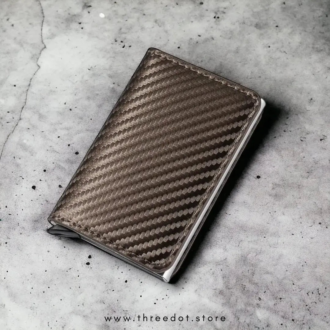 SLIM METALLIC POP-UP CARD HOLDER