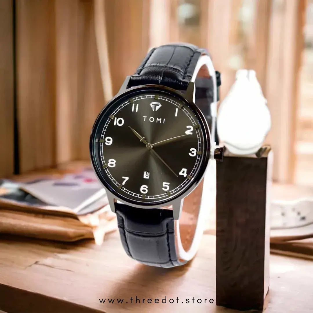 TOMl ORIGINAL LEATHER STRAP WATCH